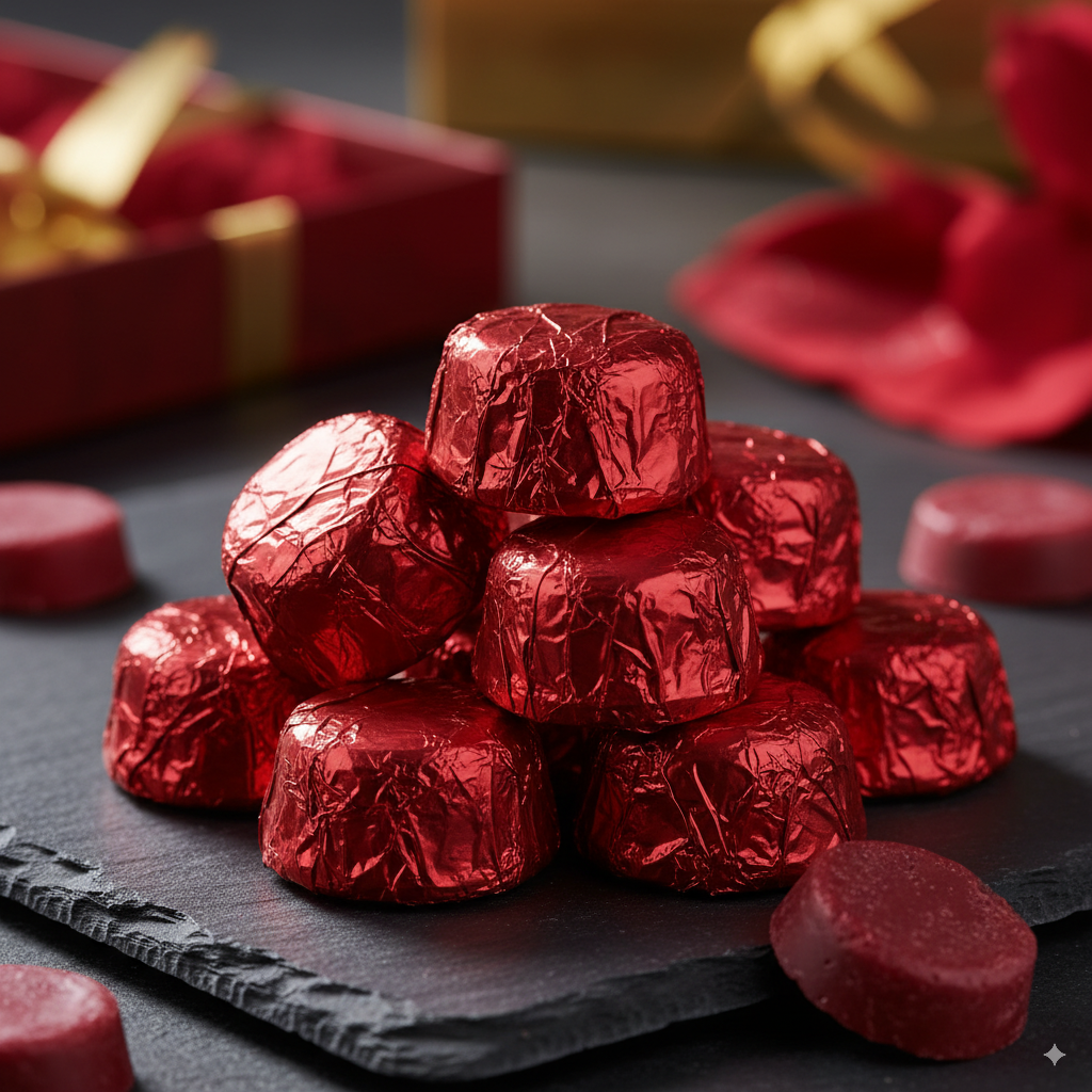 Gift tin of handmade soy wax melts with vibrant foil and long-lasting fragrance