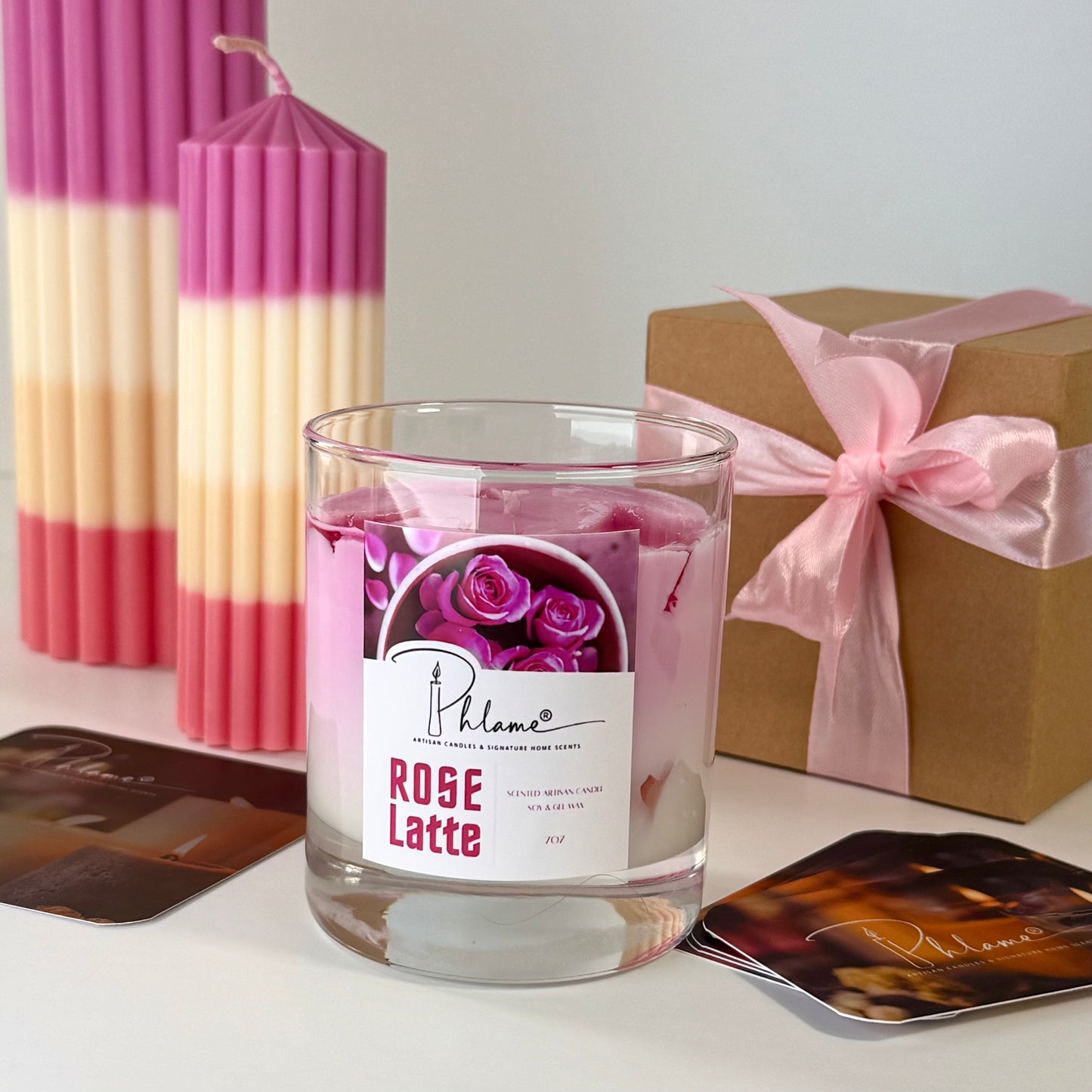 Rose Latte Candle