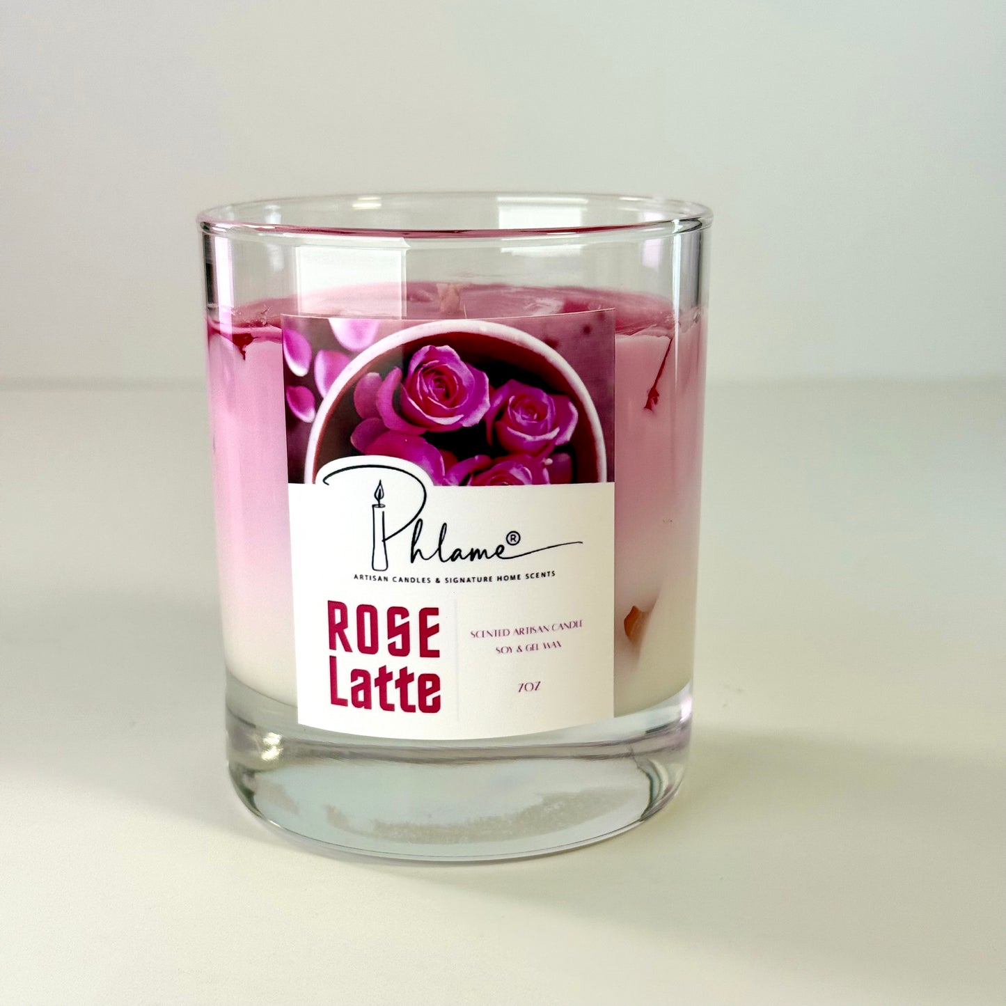 Rose Latte Candle