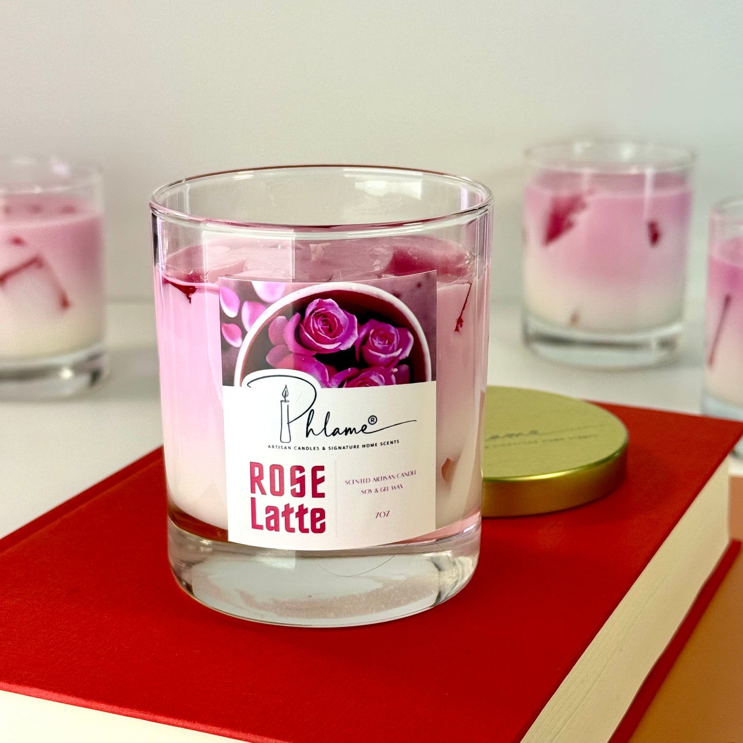 Rose Latte Candle
