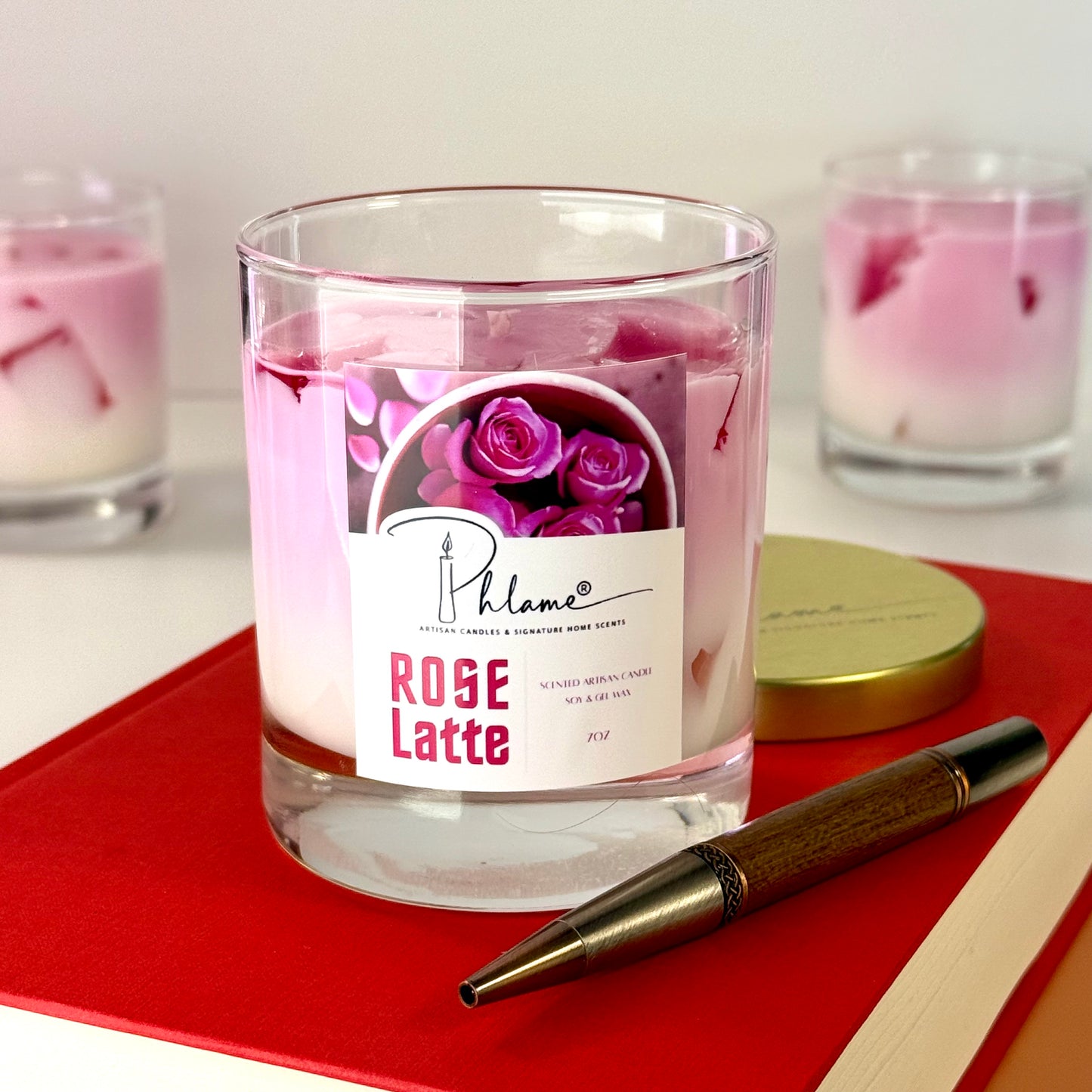 Rose Latte Candle
