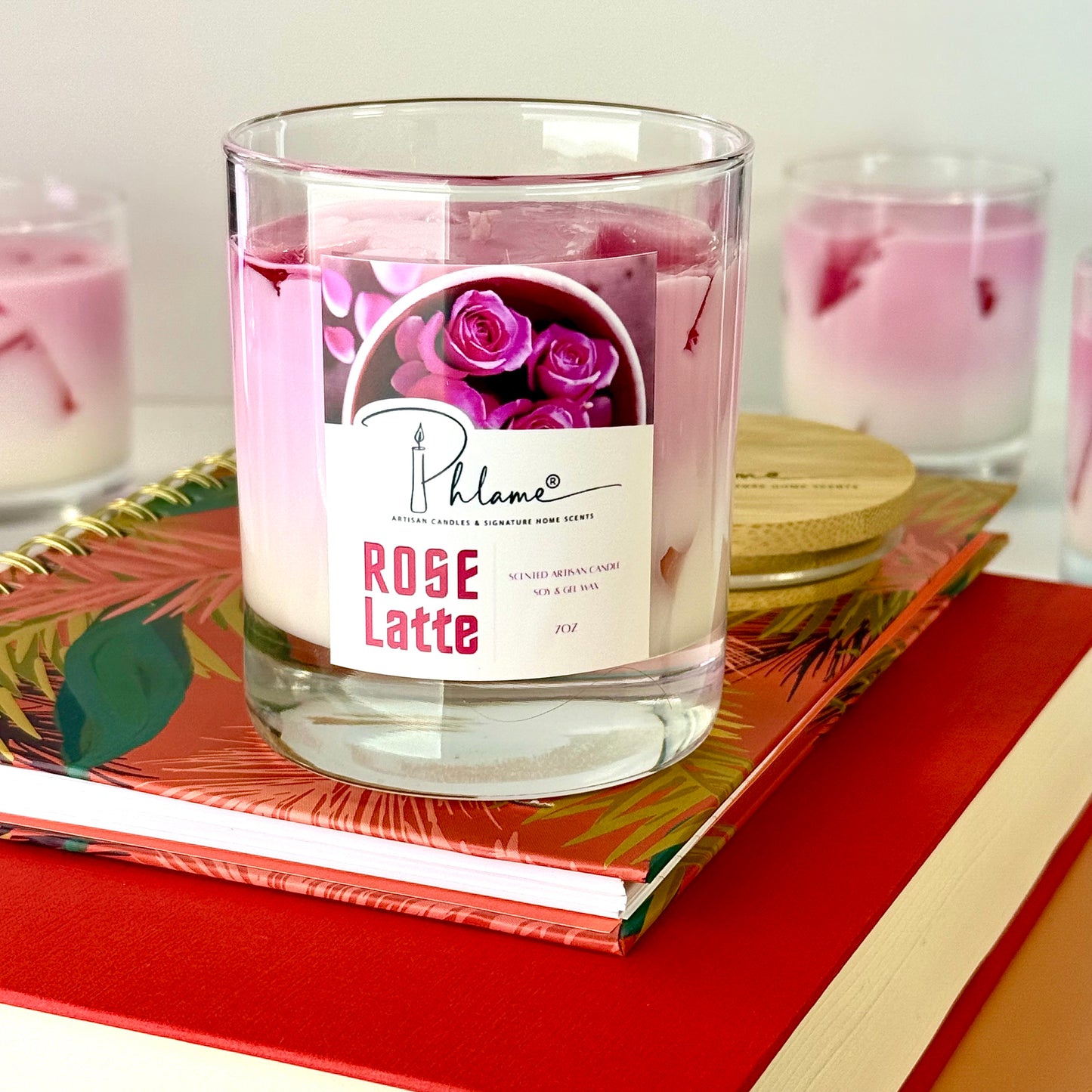 Rose Latte Candle