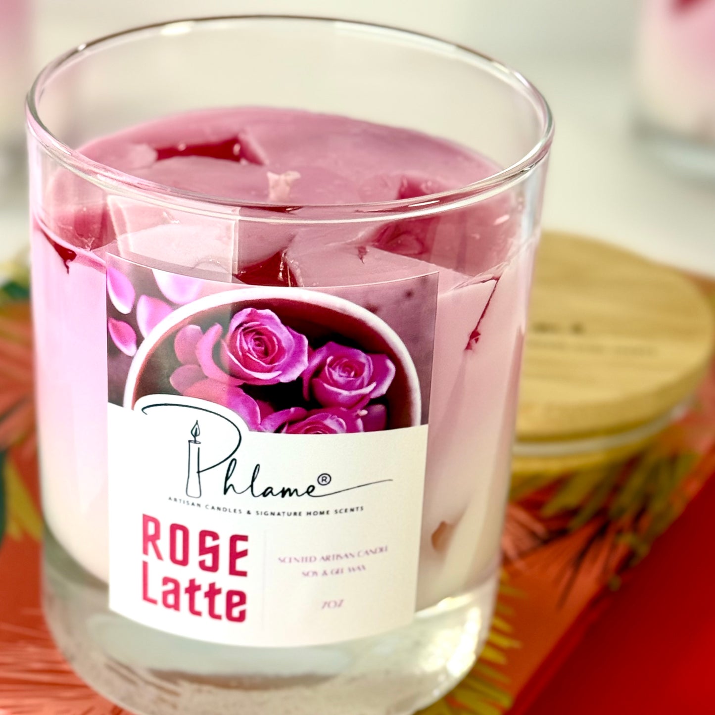 Rose Latte Candle