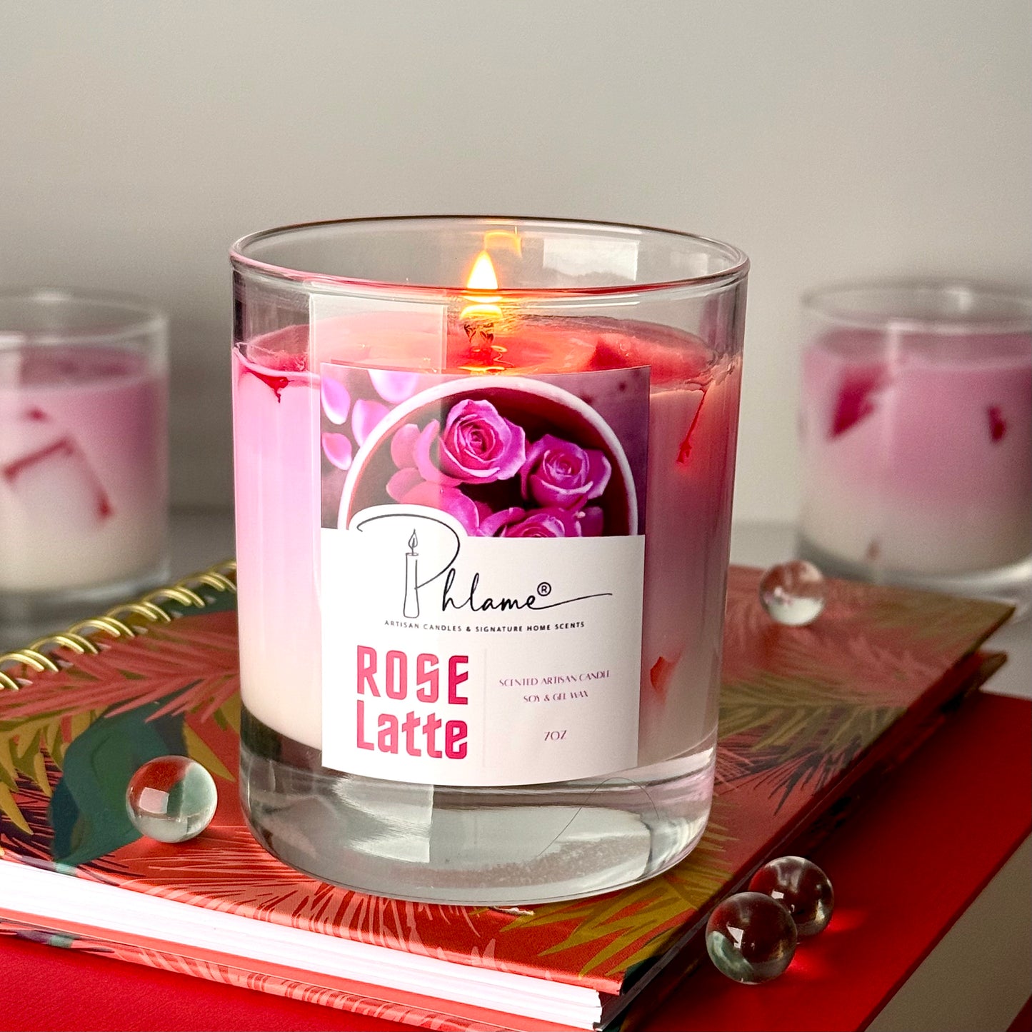 Rose Latte Candle