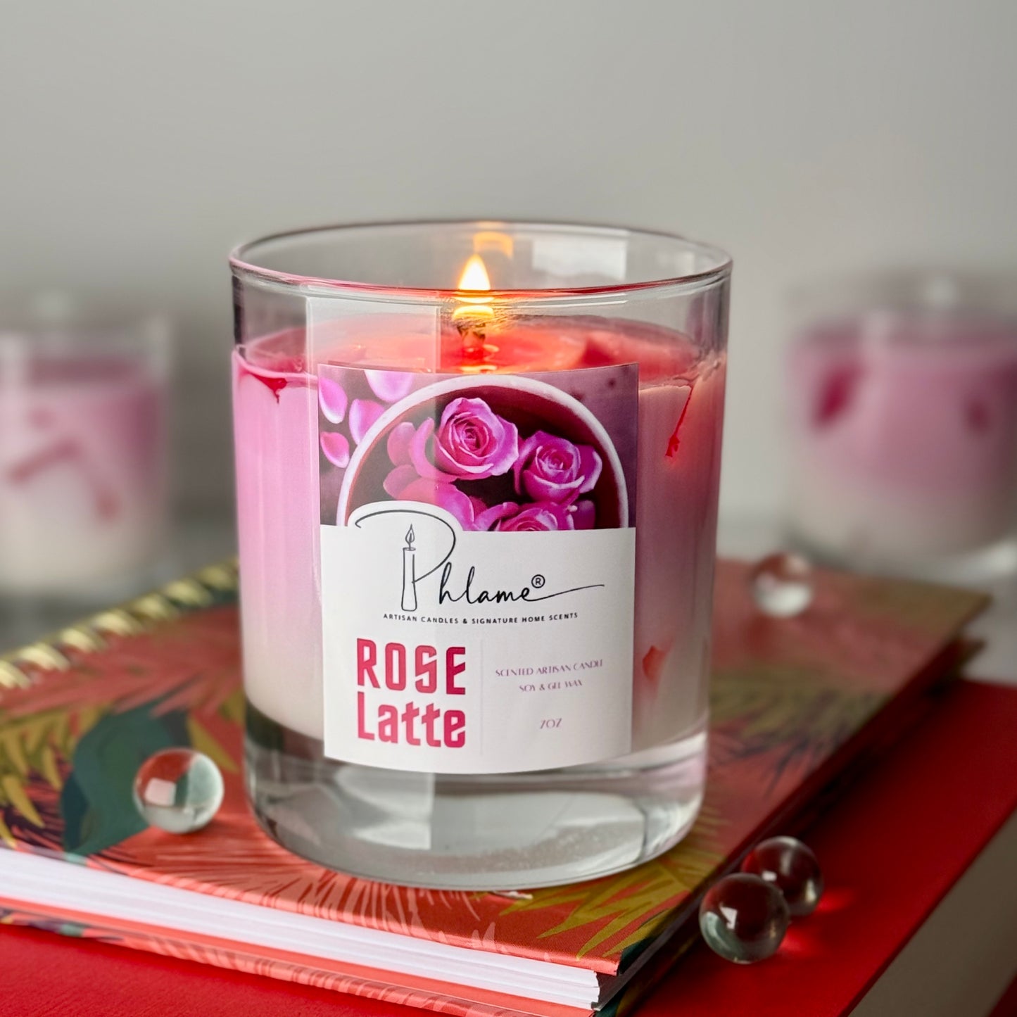 Rose Latte Candle