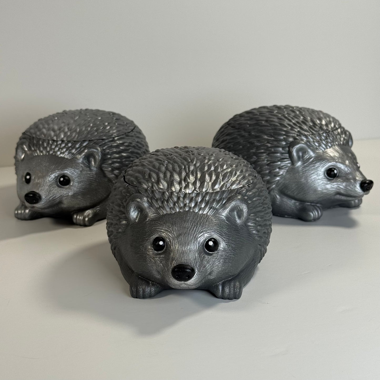 Handcrafted stonecast hedgehog candle with Orchard Cider fragrance, soy wax, autumn-inspired home fragrance gift