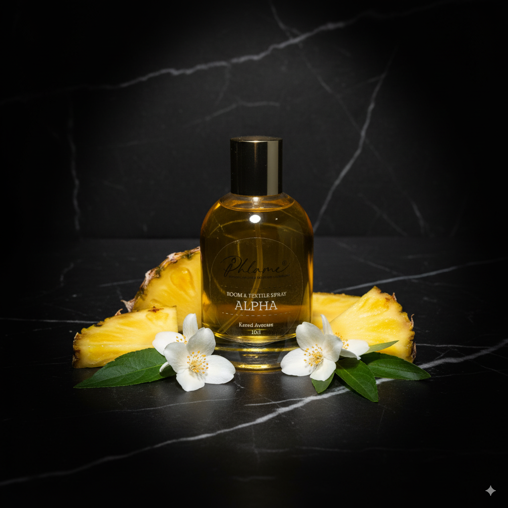 Eco-friendly handcrafted Kreed type spray, luxury UK artisan home scent.