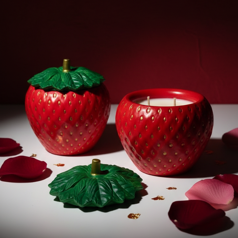 🍓 Strawberry Candle - Berry Trifle