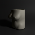 🖤 Torso Candle Jar - Handmade Sculptural Design