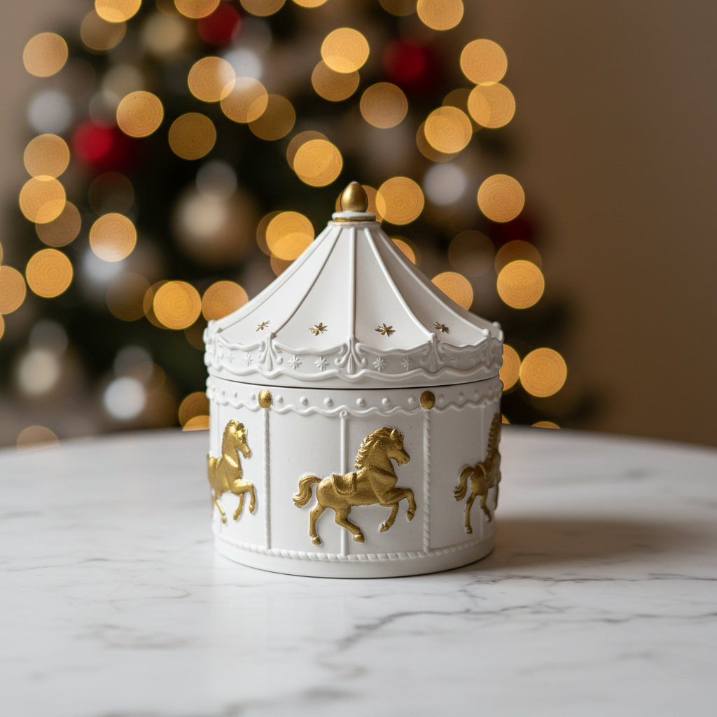 Christmas Carousel Candle