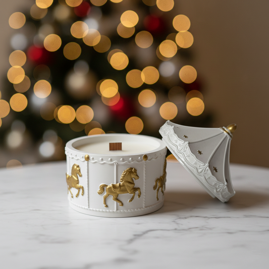 Christmas Carousel Candle