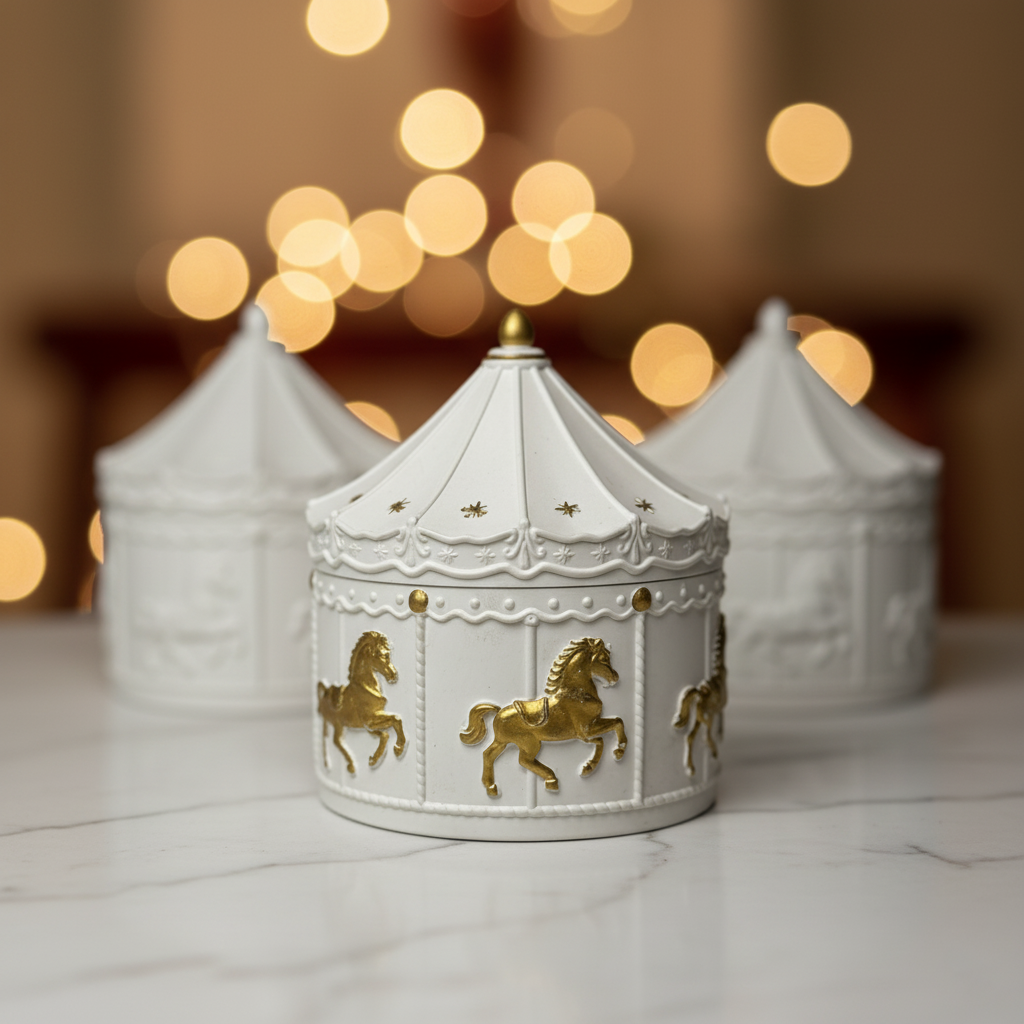 Christmas Carousel Candle