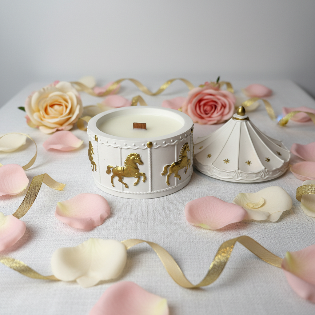 Christmas Carousel Candle