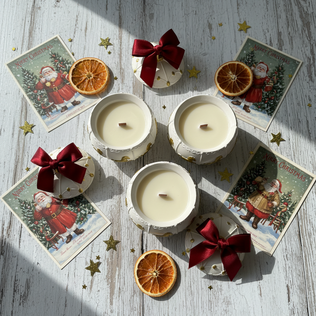 Christmas Carousel Bauble Candle