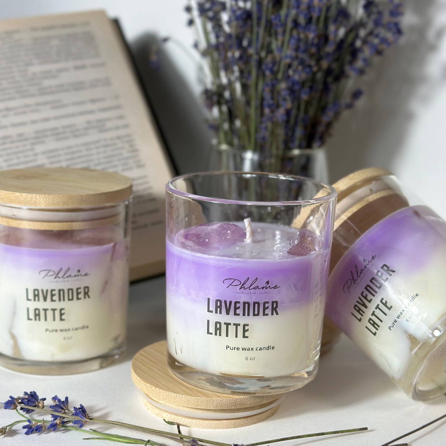 Lavender Latte Fragranced Candle