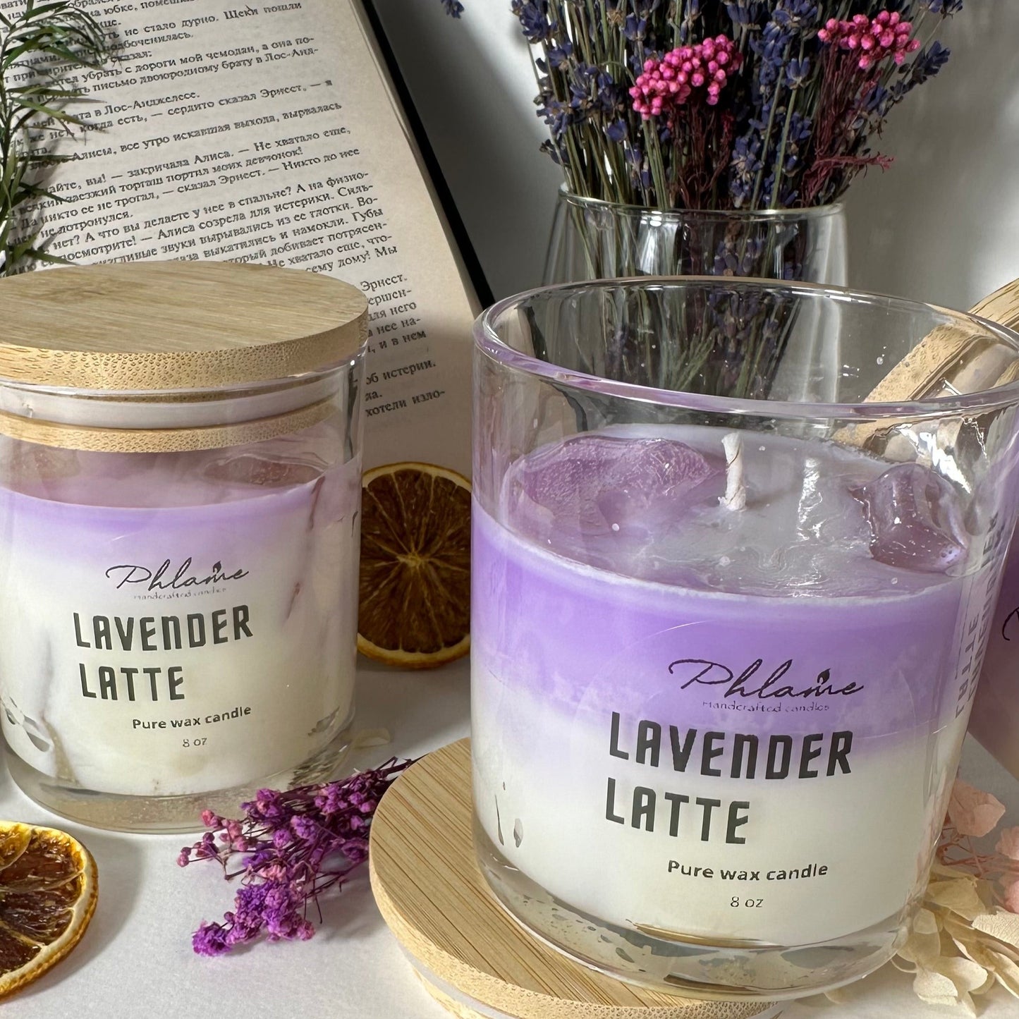 Lavender Latte Fragranced Candle