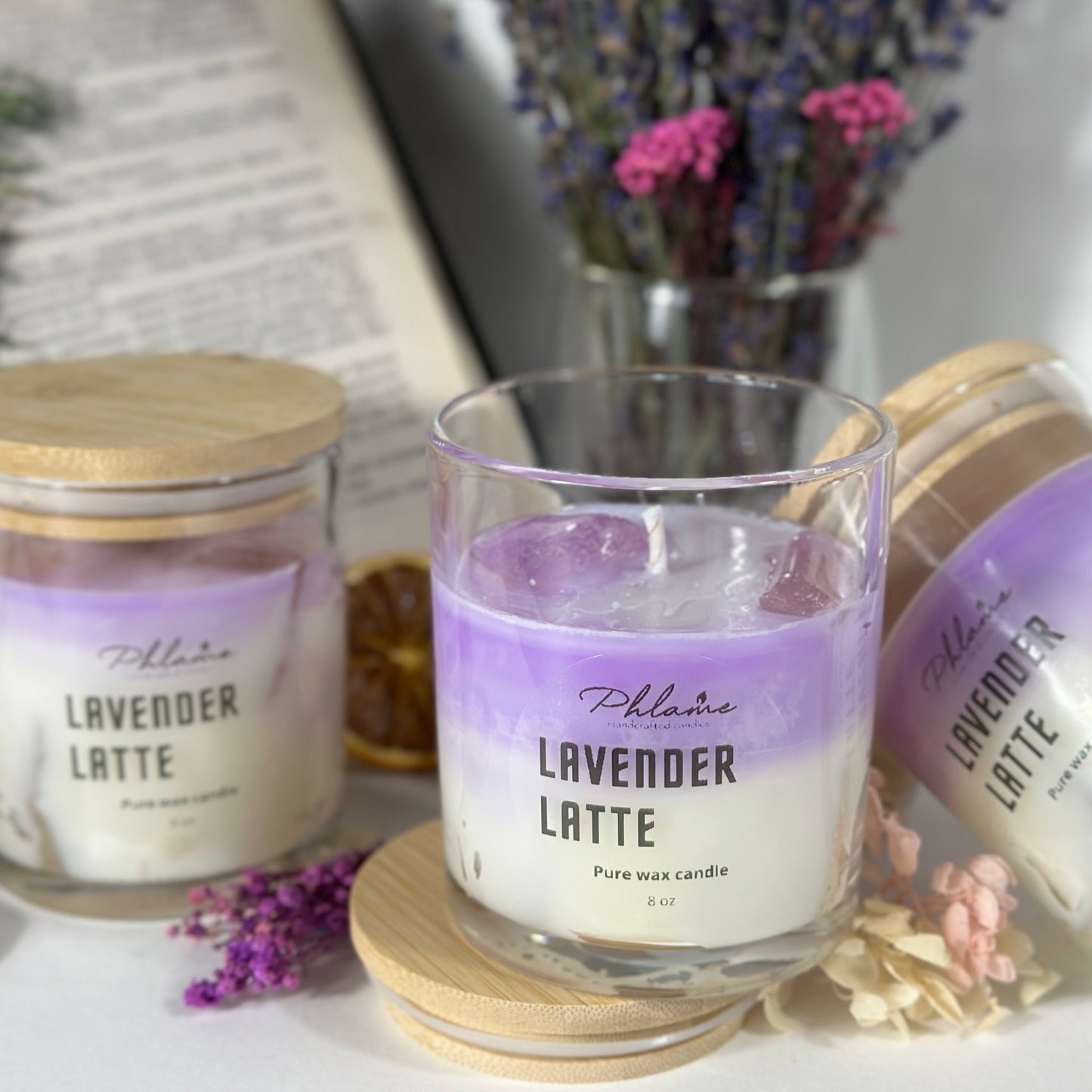 Lavender Latte Fragranced Candle