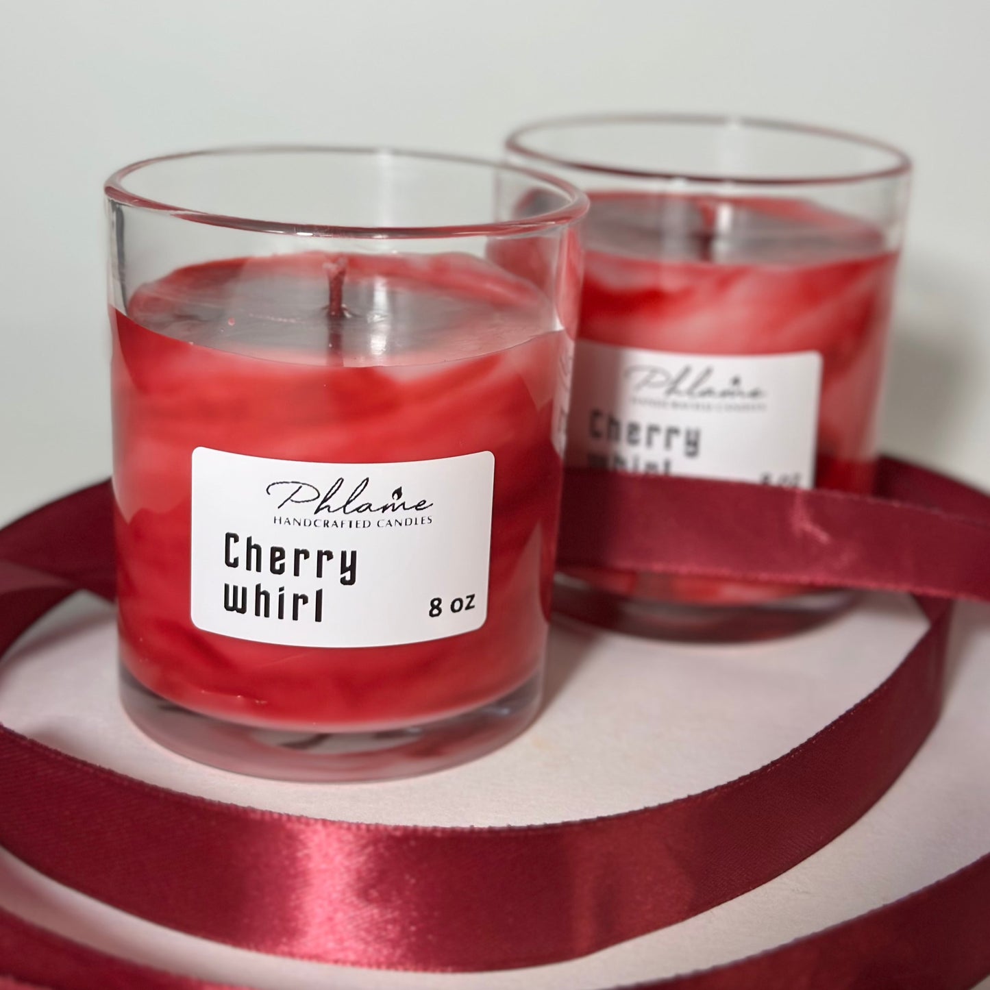 CHERRY WHIRL fragranced candle