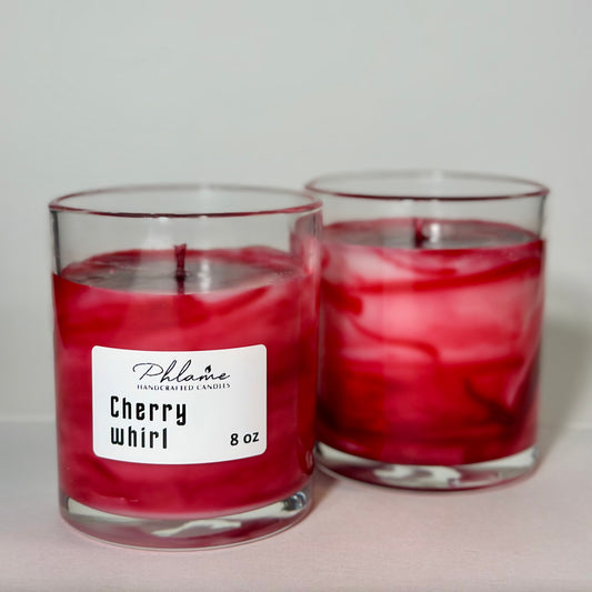 CHERRY WHIRL fragranced candle