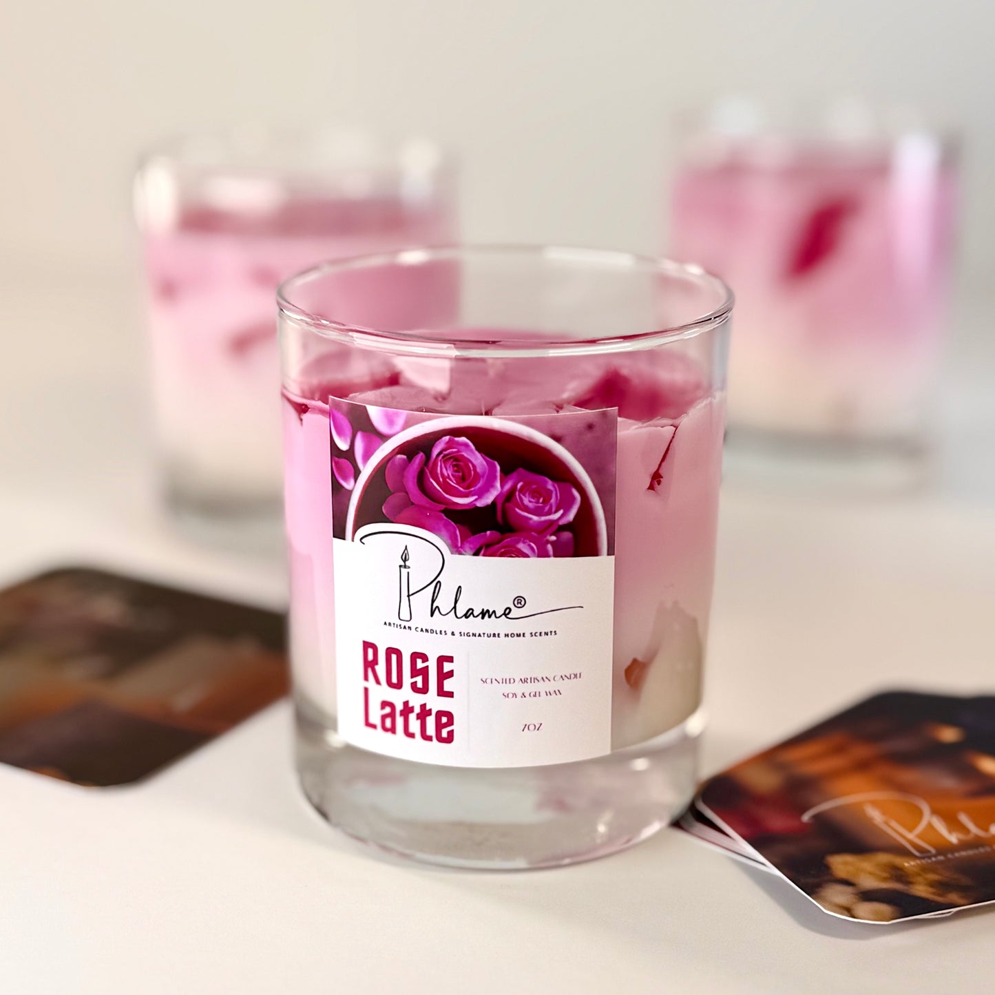Rose Latte Candle