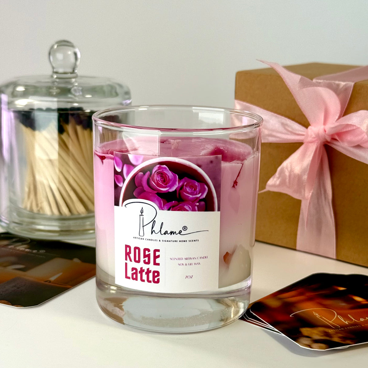 Rose Latte Candle