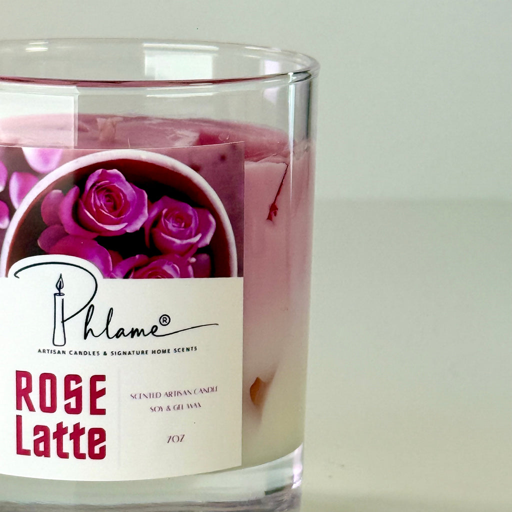 Rose Latte Candle