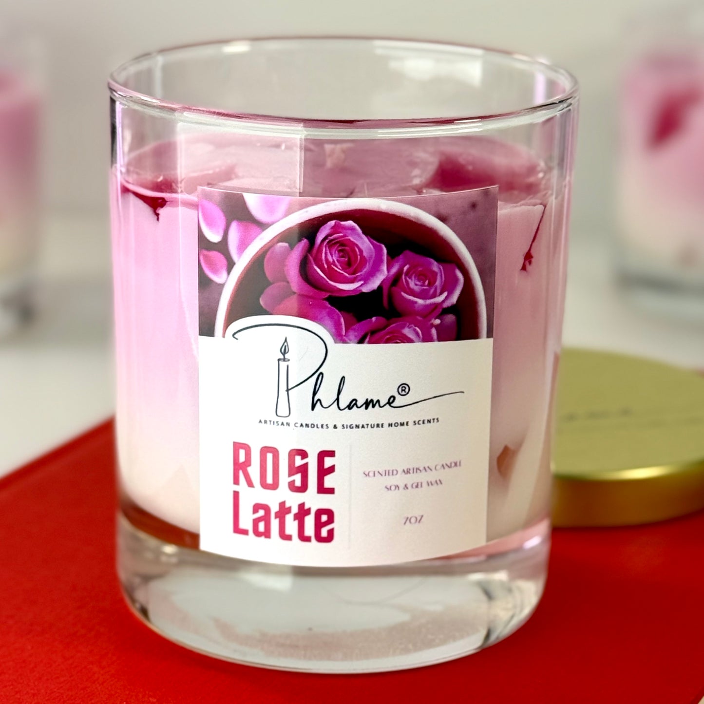 Rose Latte Candle