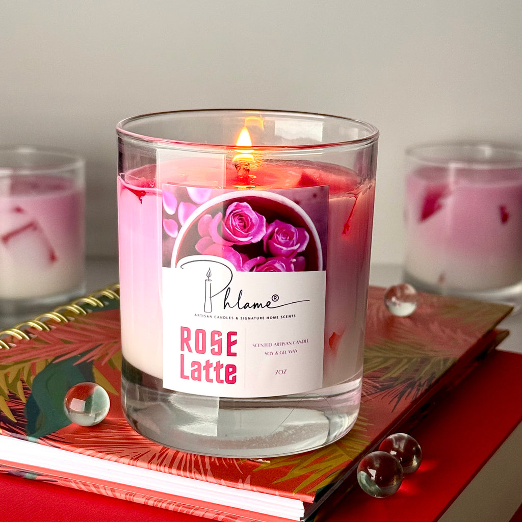 Rose Latte Candle