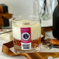 Radiant Cherry candle with shimmering red wax and gift-ready presentation