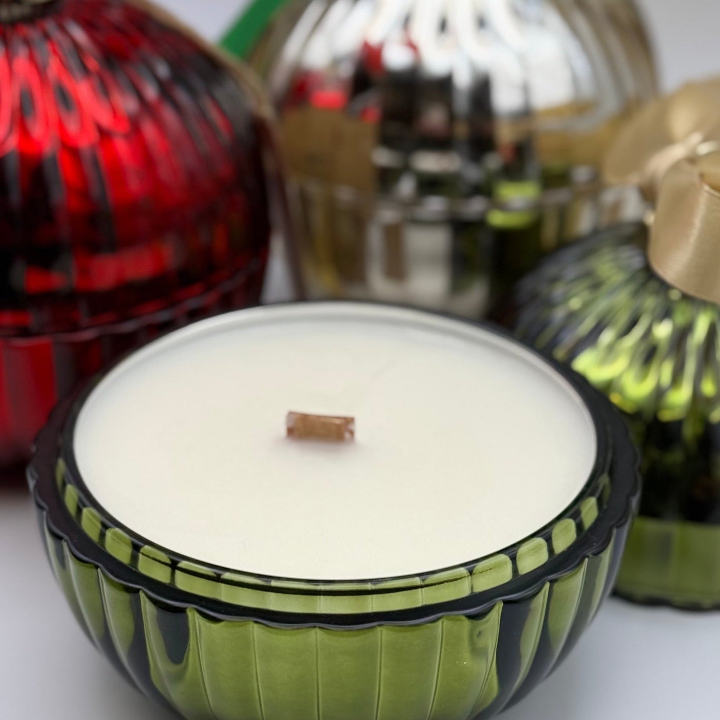 Holiday Christmas Bauble Candle. Coco Madam Scent