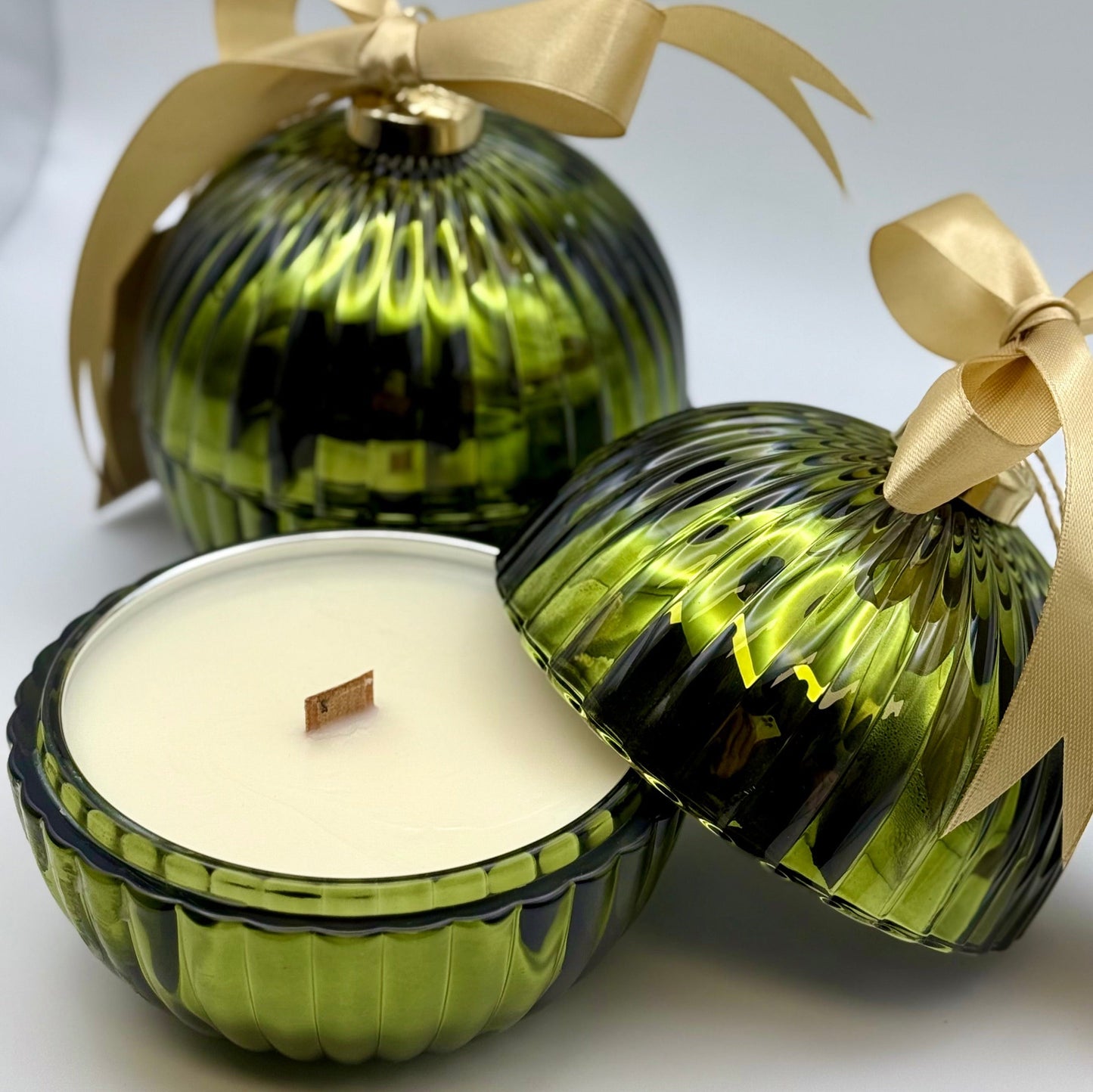 Holiday Christmas Bauble Candle. Coco Madam Scent