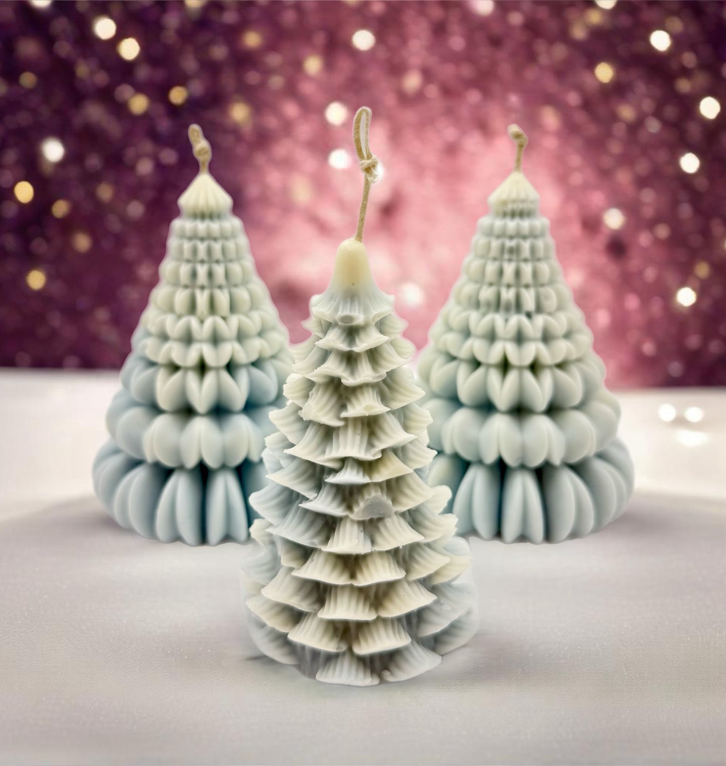 Winter Wonderland Tree Candle