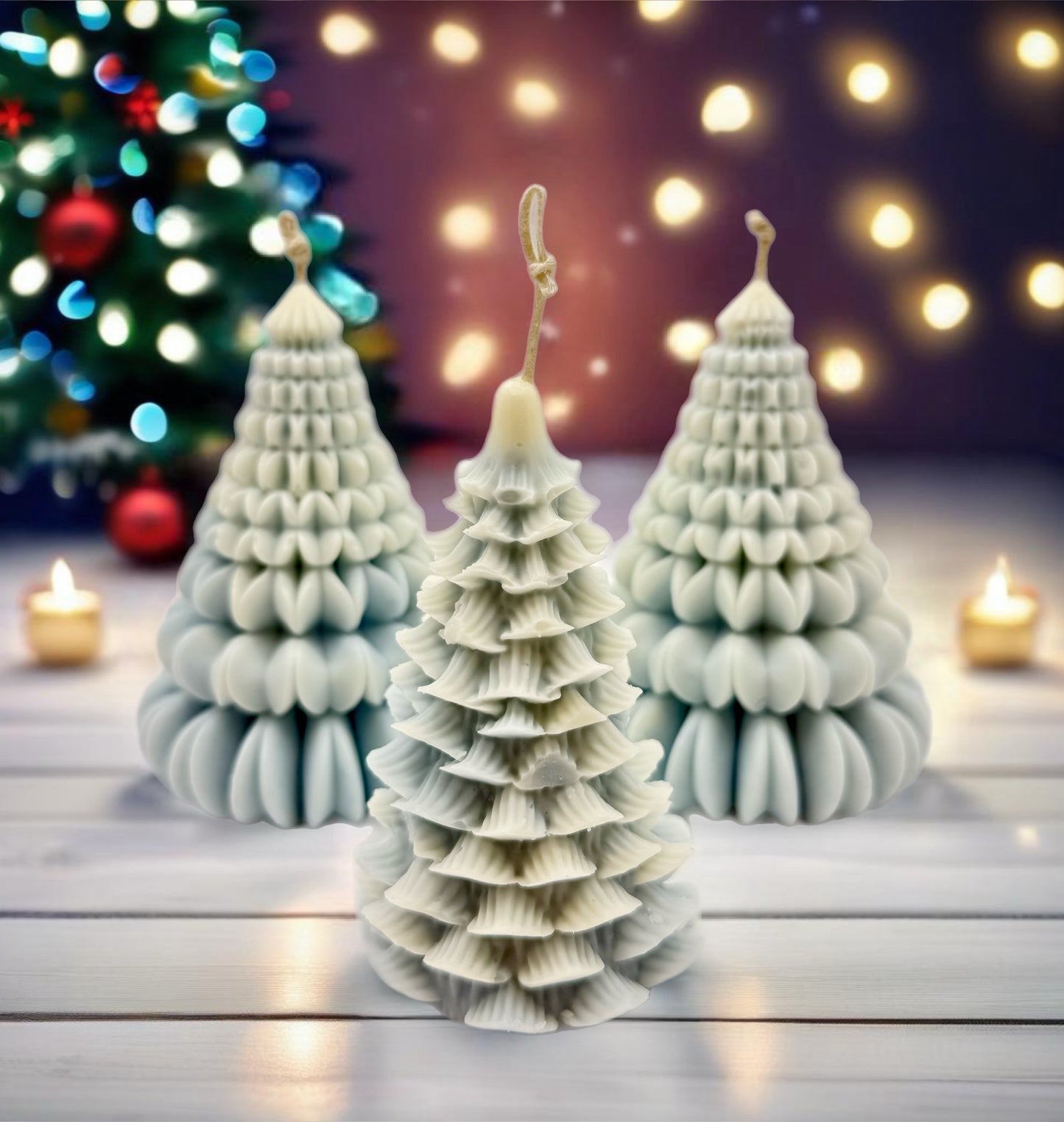 Winter Wonderland Tree Candle