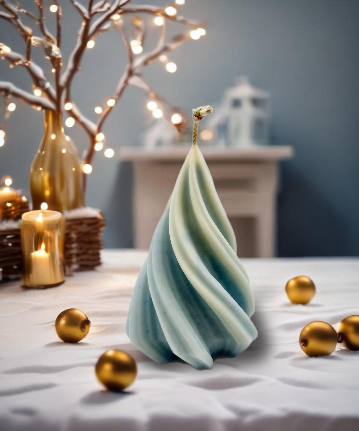 Twisted Evergreen Candle L