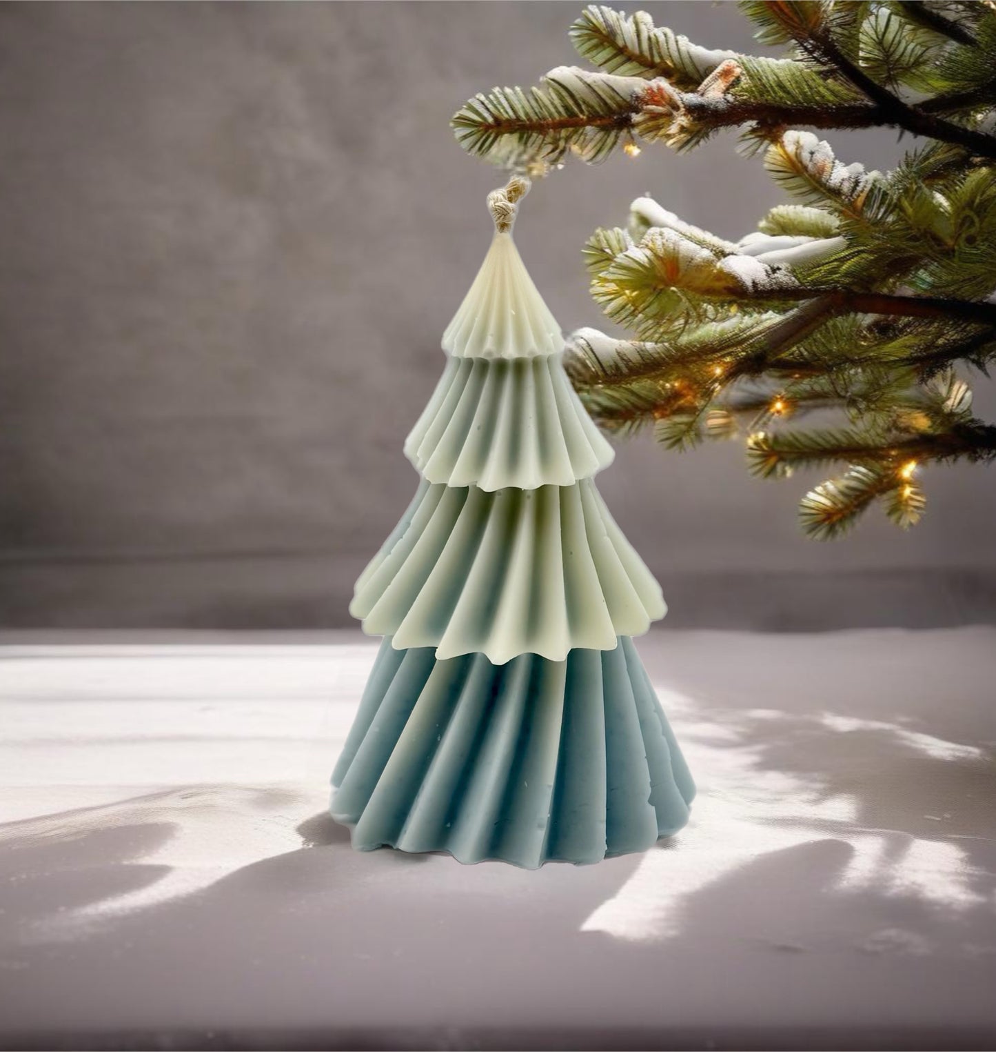 Layered Fir Tree Candle L