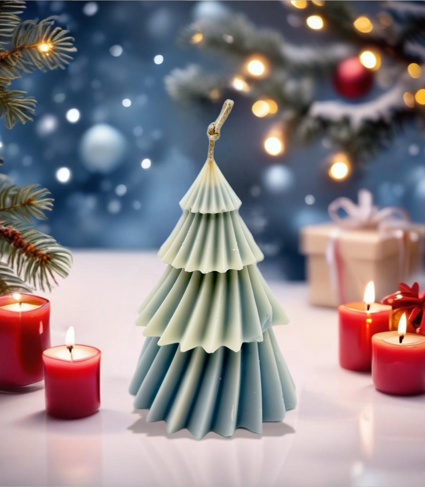 Layered Fir Tree Candle L