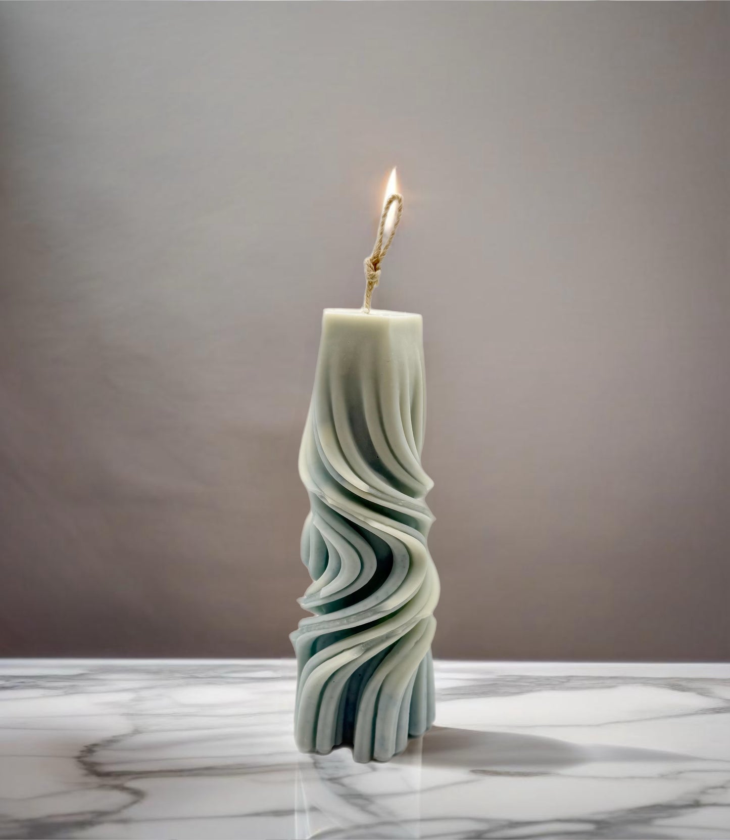 Twisted Spiral Pillar Candle