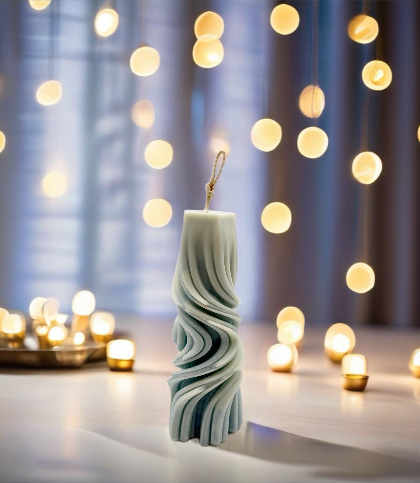 Twisted Spiral Pillar Candle