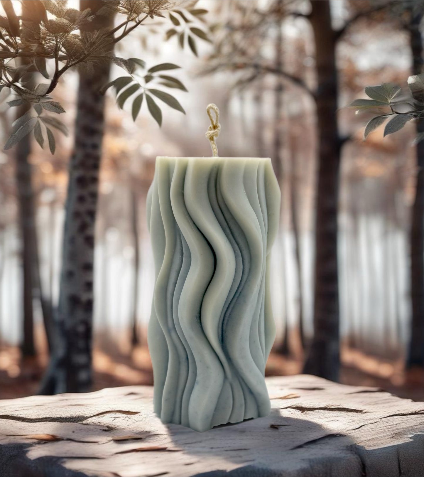 Wavy Column Candle