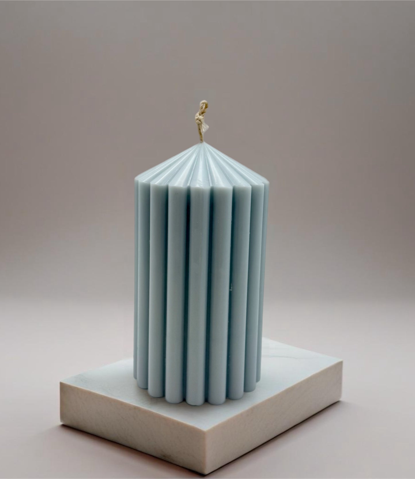 Chunky Fluted Pillar Candle