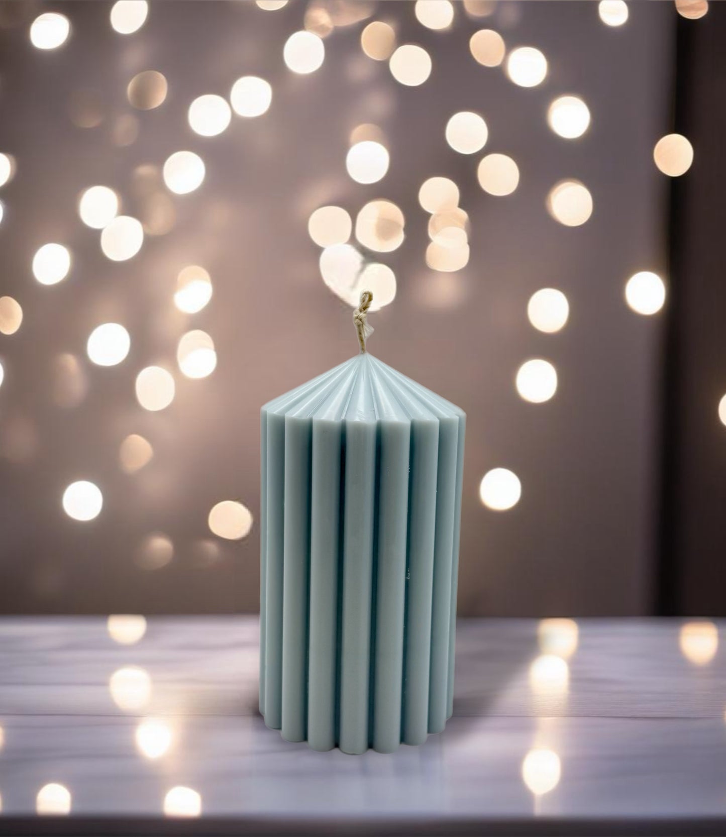 Chunky Fluted Pillar Candle