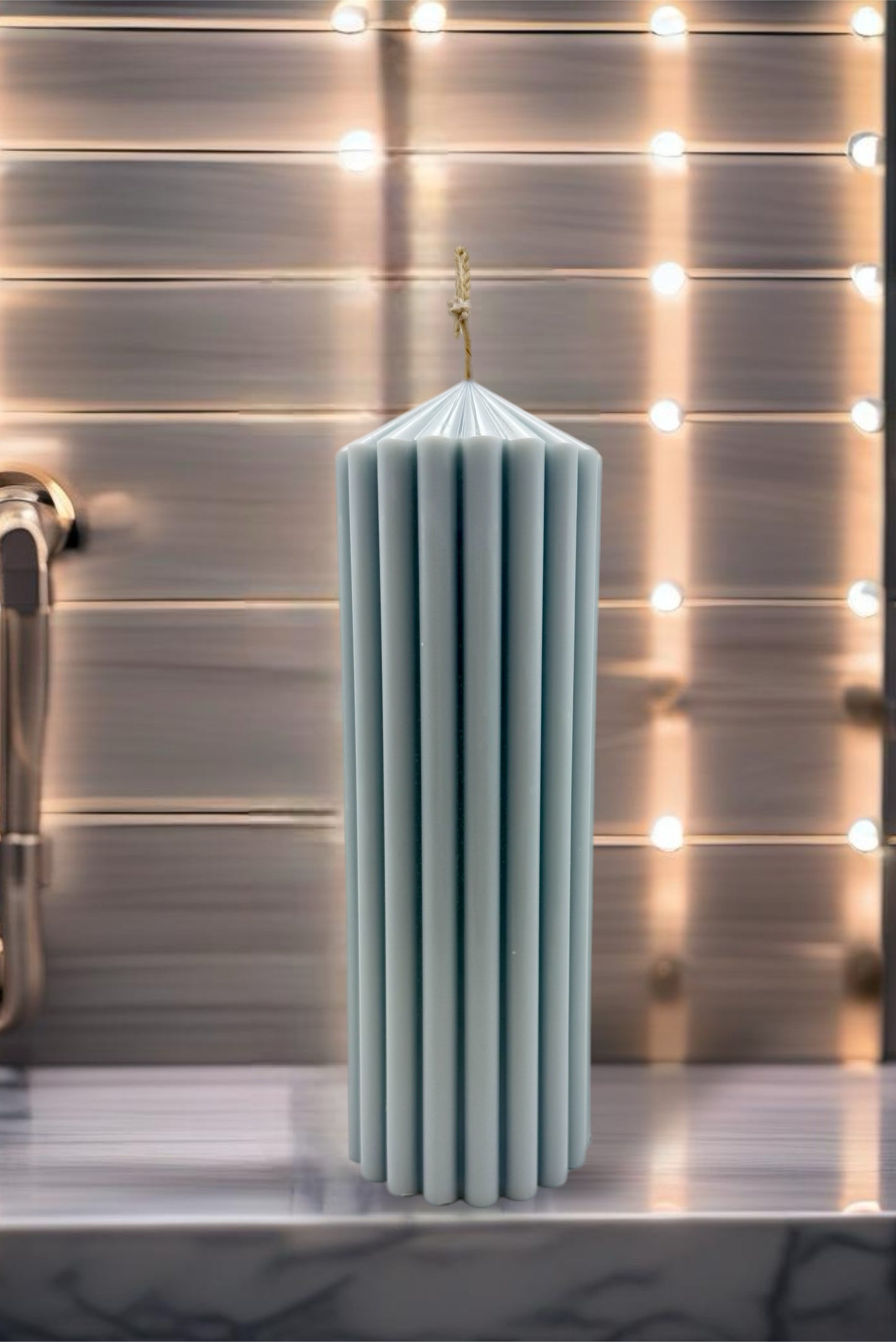 Grace Fluted Pillar Candle