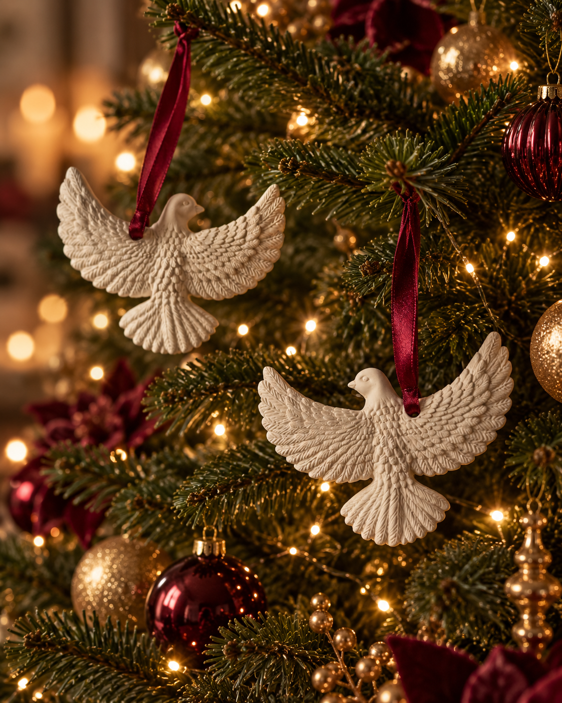 Love Doves Ornament Set