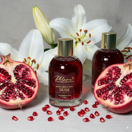 Dusk Pomegranate Noir room and textile spray in bottle