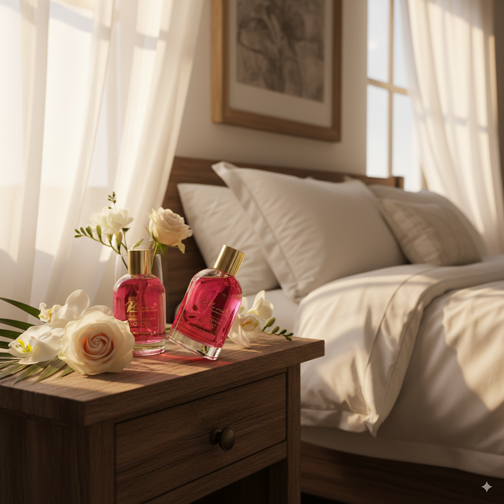 Phlame spray bottle, Brasil Macadamia scent for home and car.